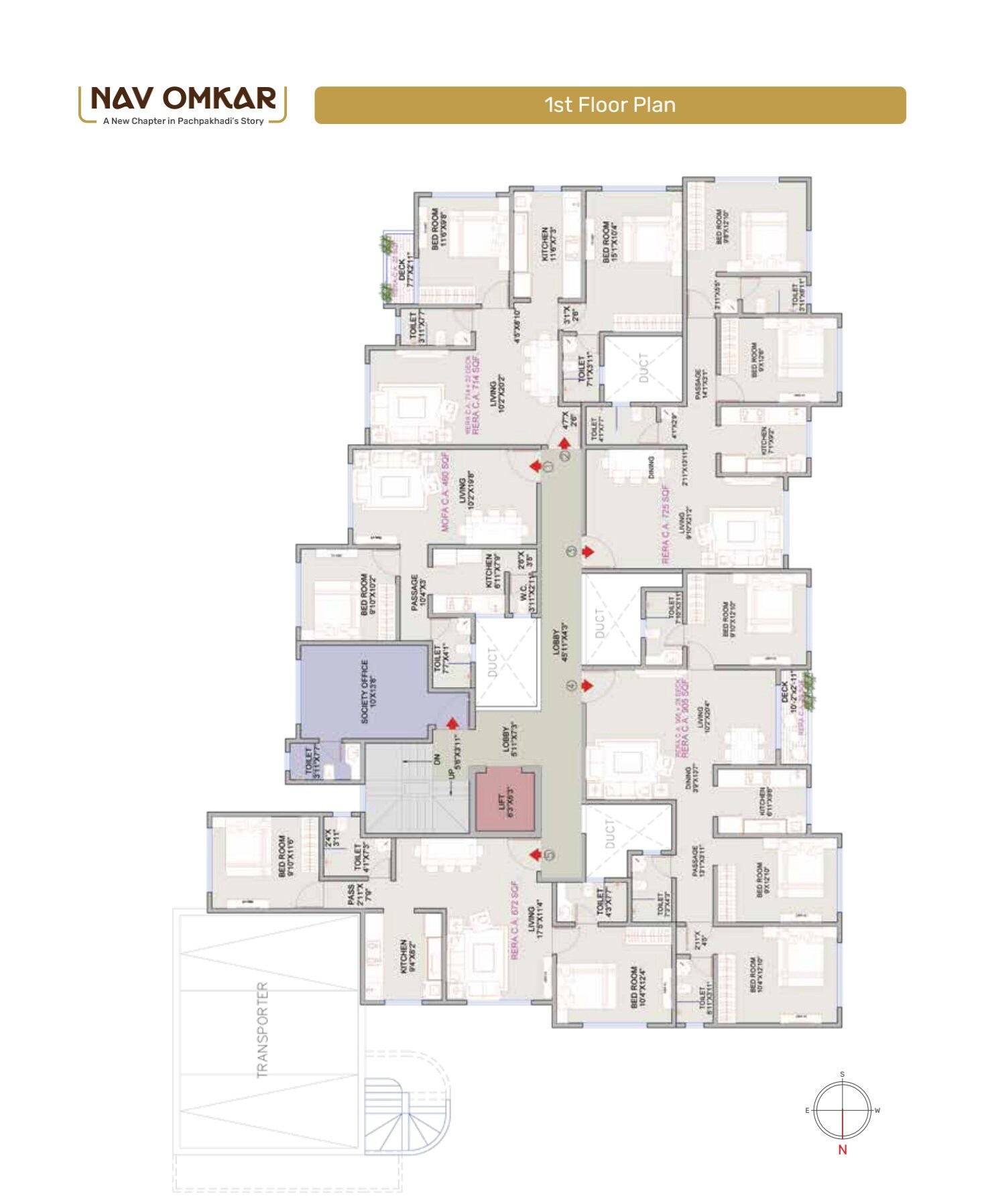Nav Omkar CHS Panch Pakhdi Floor Plans 2