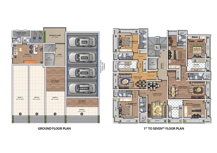 Navkar Avenue Floor Plans