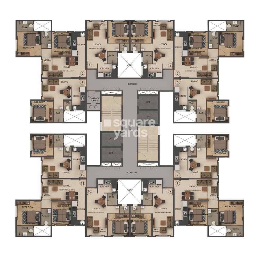 neptune ramrajya anant project floor plans1 3545