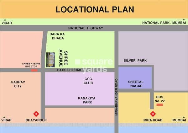 New Shree Avenue Complex Location Image