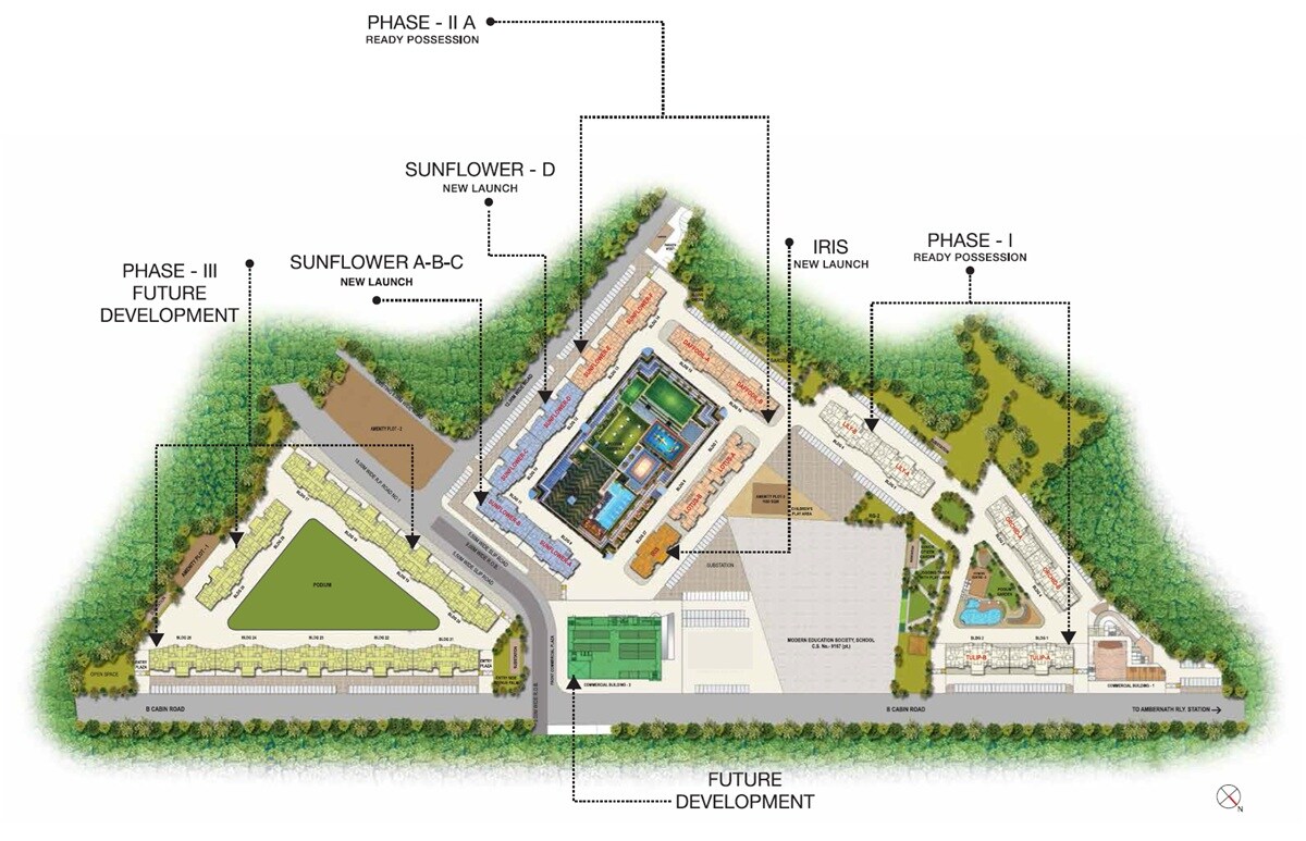 Nisarg Greens Master Plan Image