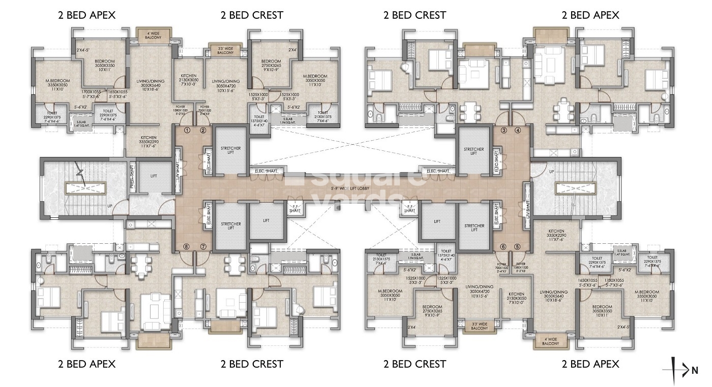 Oberoi Forestville in Kolshet Road, Thane @ 1.87 Cr - Floor Plans ...