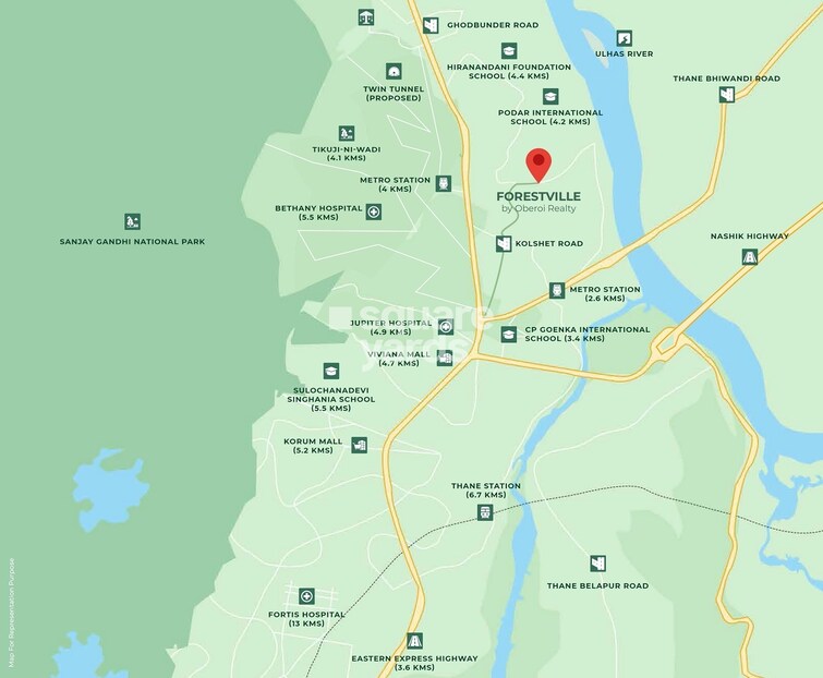 Oberoi Forestville Location Image