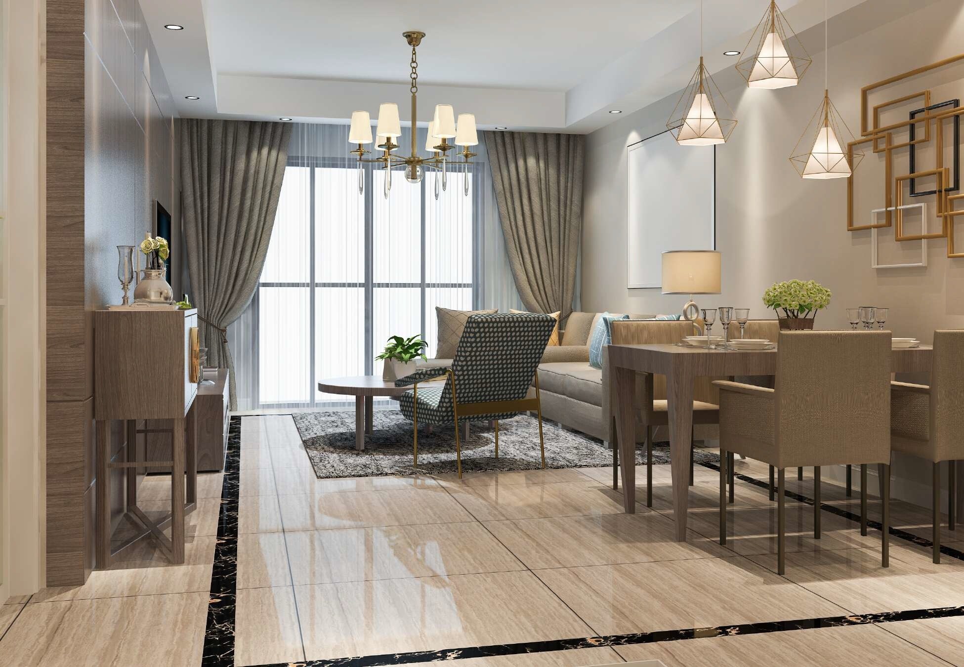 Om Sai City Dombivli Apartment Interiors