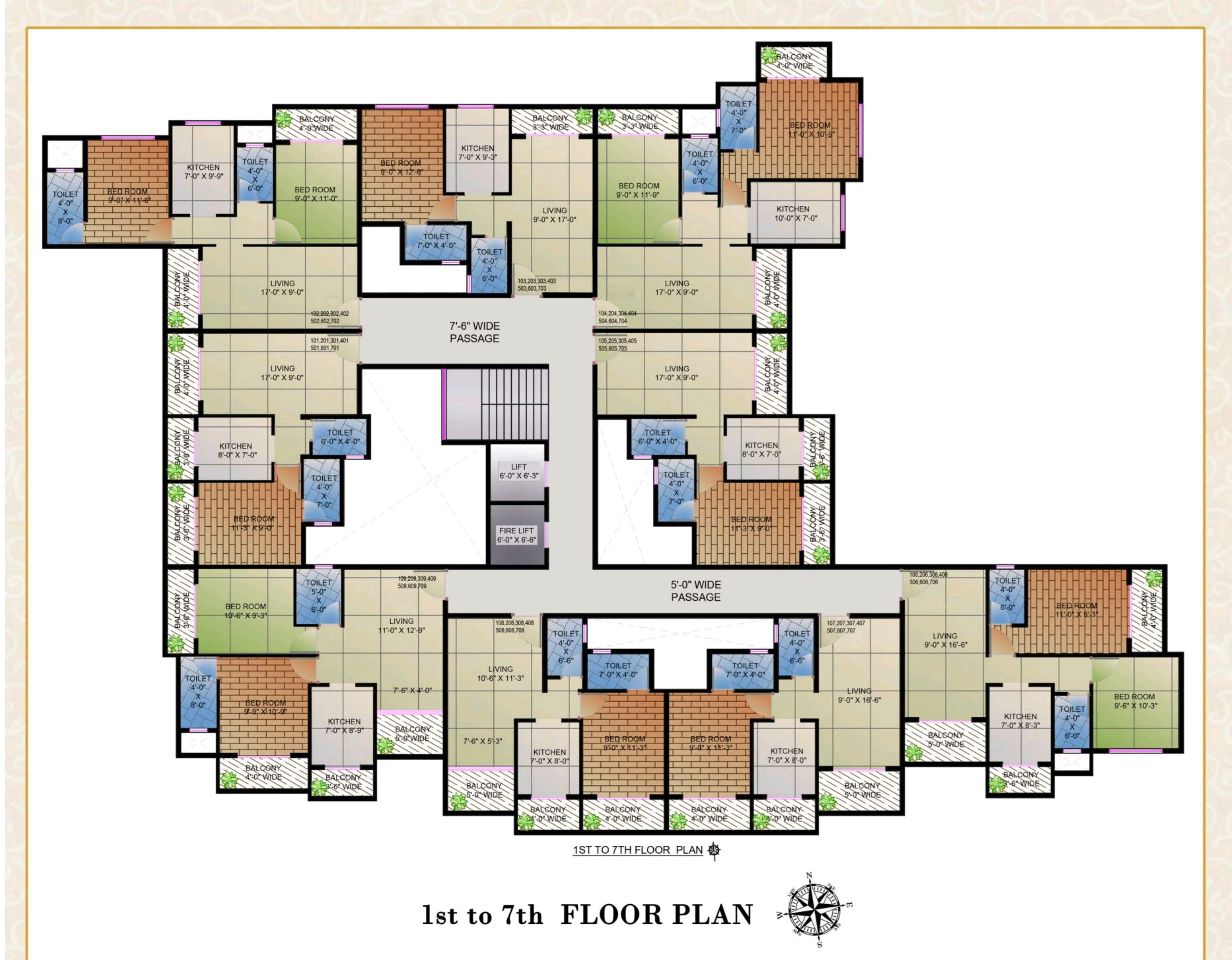ONBV Mahadev Heights Floor Plans 2