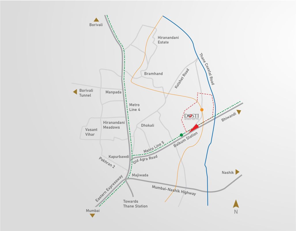 One Dosti Location Image