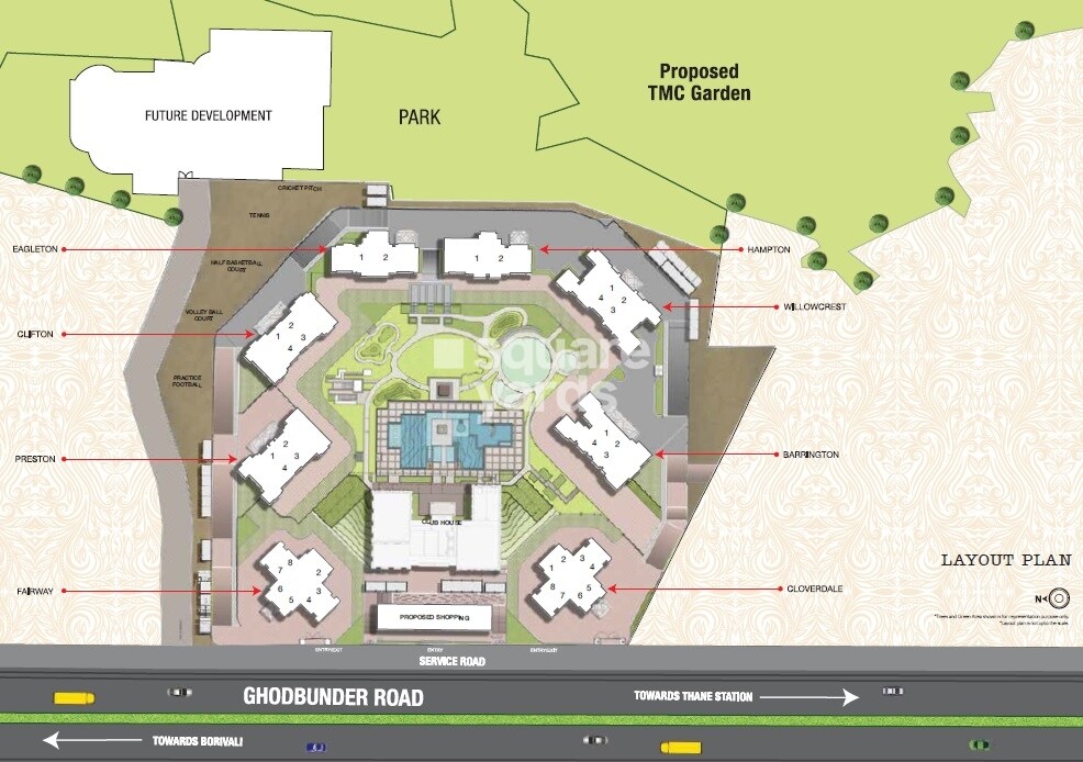One Hiranandani Park Cloverdale Master Plan Image
