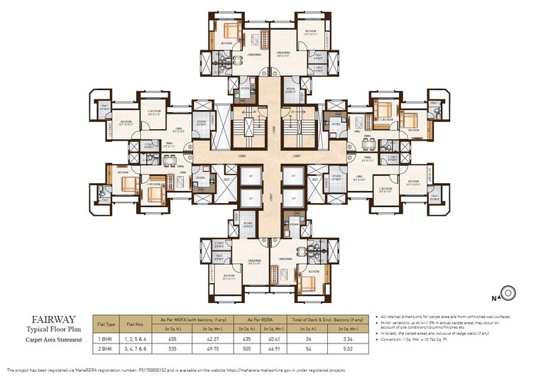 One Hiranandani Park Fairway Floor Plans