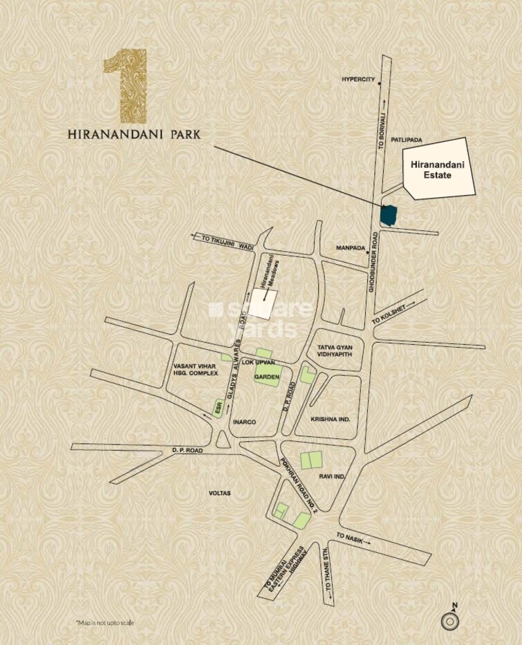 One Hiranandani Park Hampton Location Image