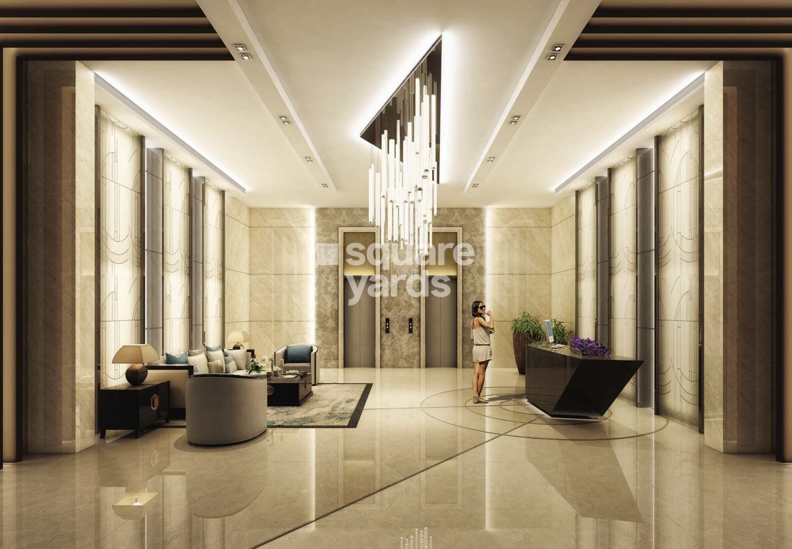 Parth Skyone Lift Lobby Image