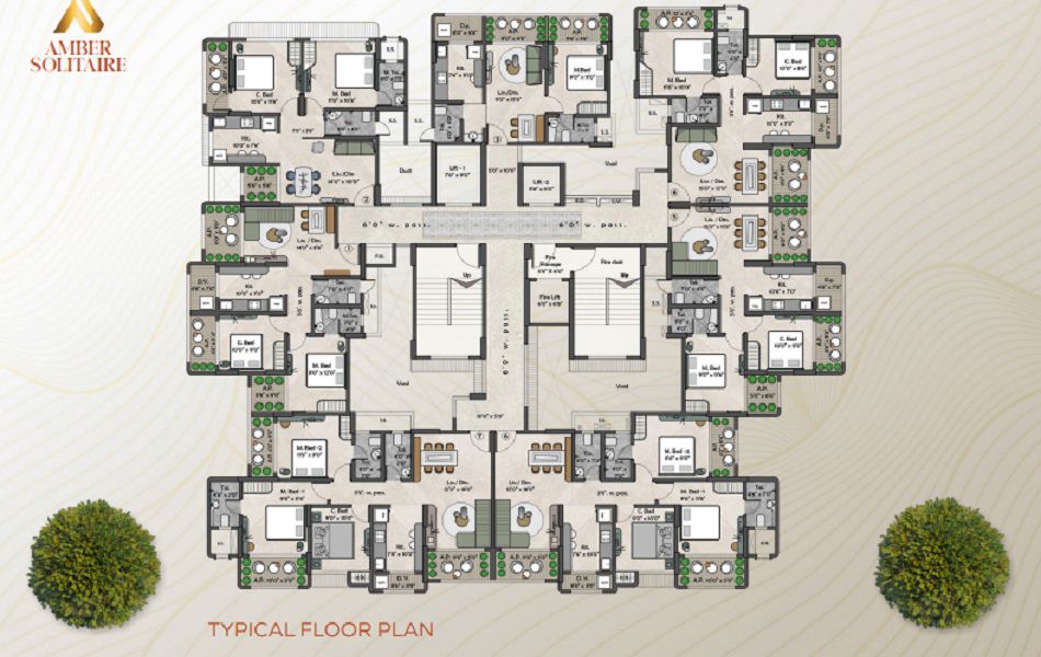 Patel Amber Solitaire Floor Plans