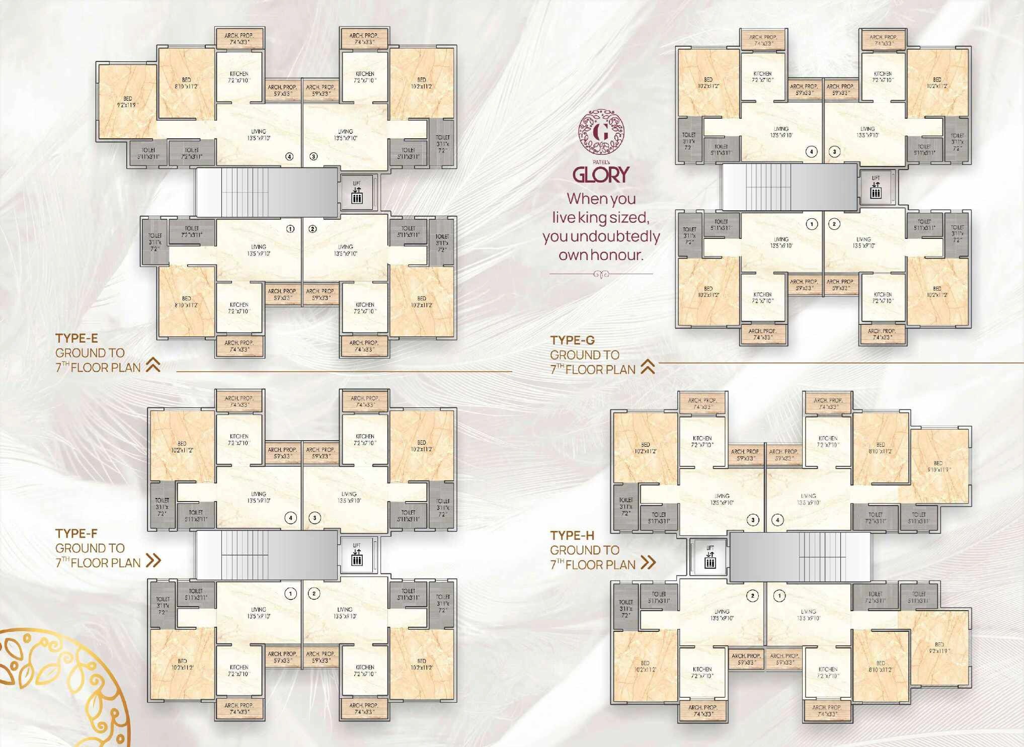 Patel Glory Floor Plans