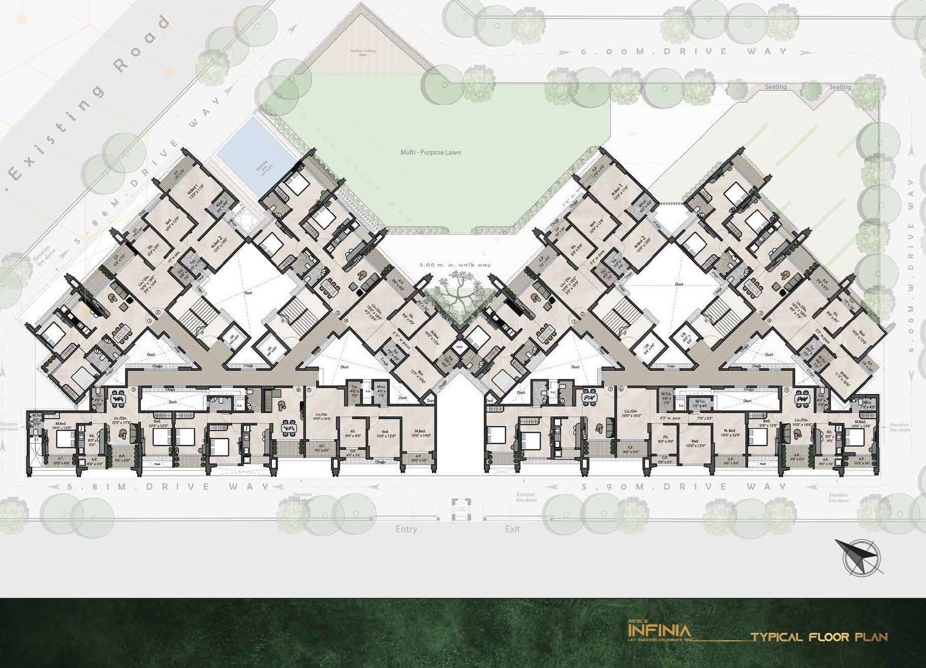 Patel Infinia Floor Plans