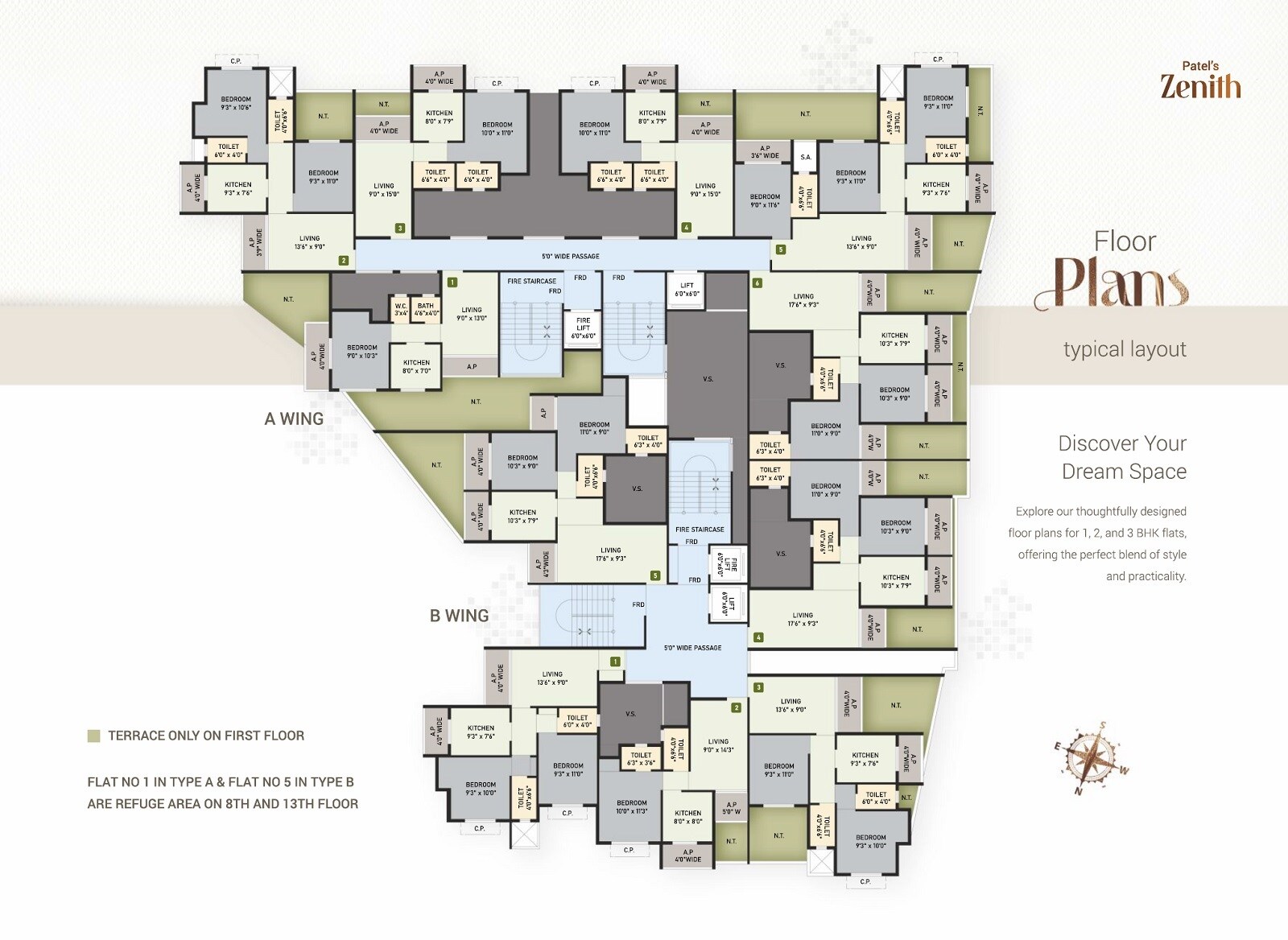 Patel Zenith Floor Plans