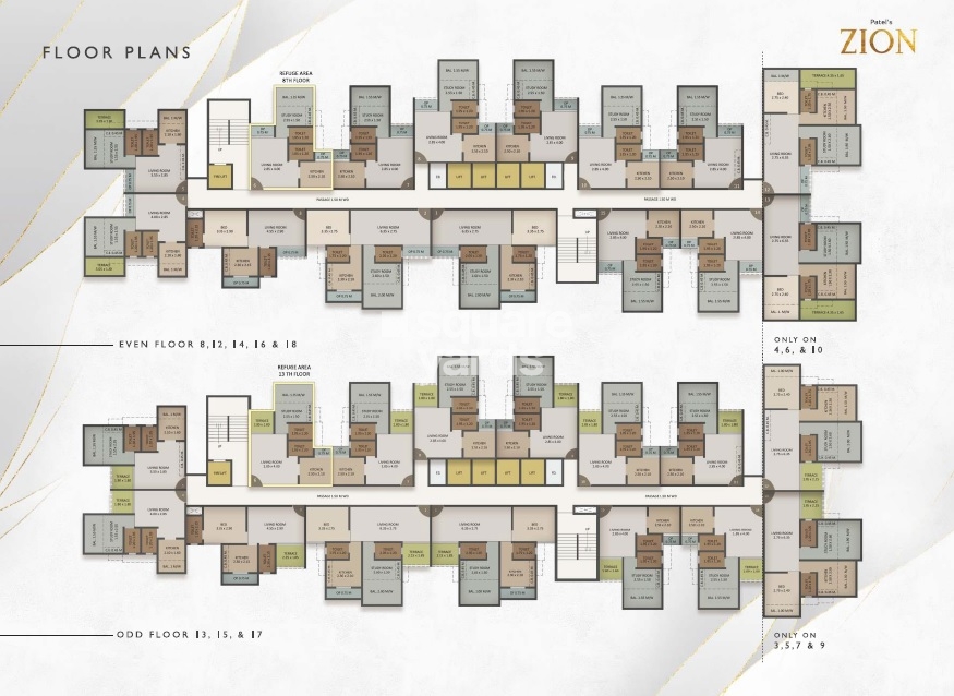 Patel Zion Floor Plans