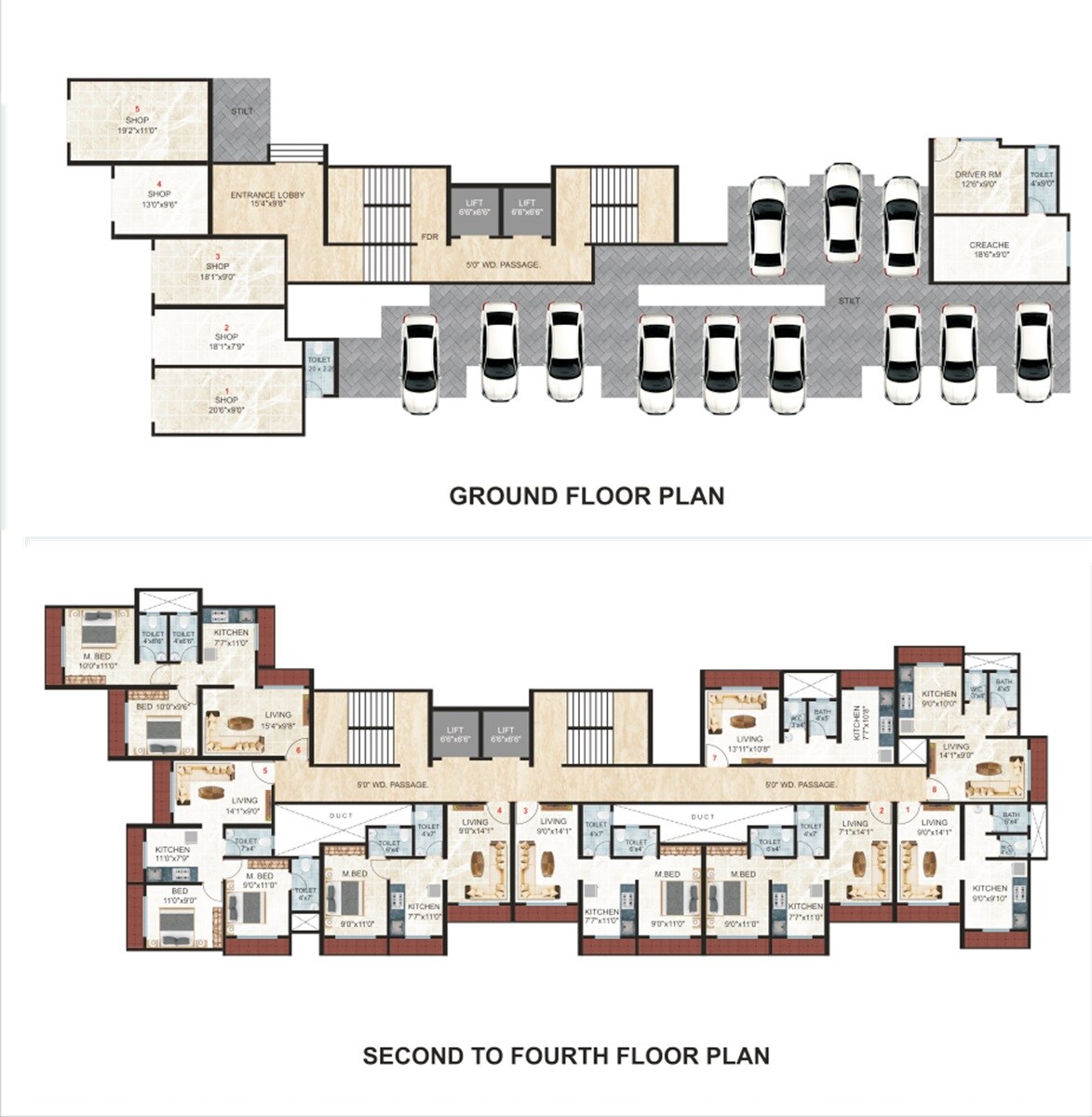 Pawshe Pride Floor Plans