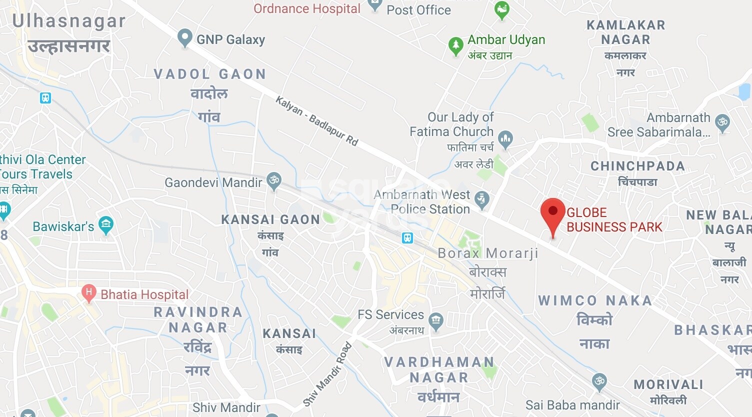 Pioneer Globe Business Park Location Image