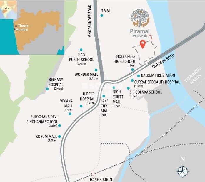 Piramal  Vaikunth Cluster 4 Location Image