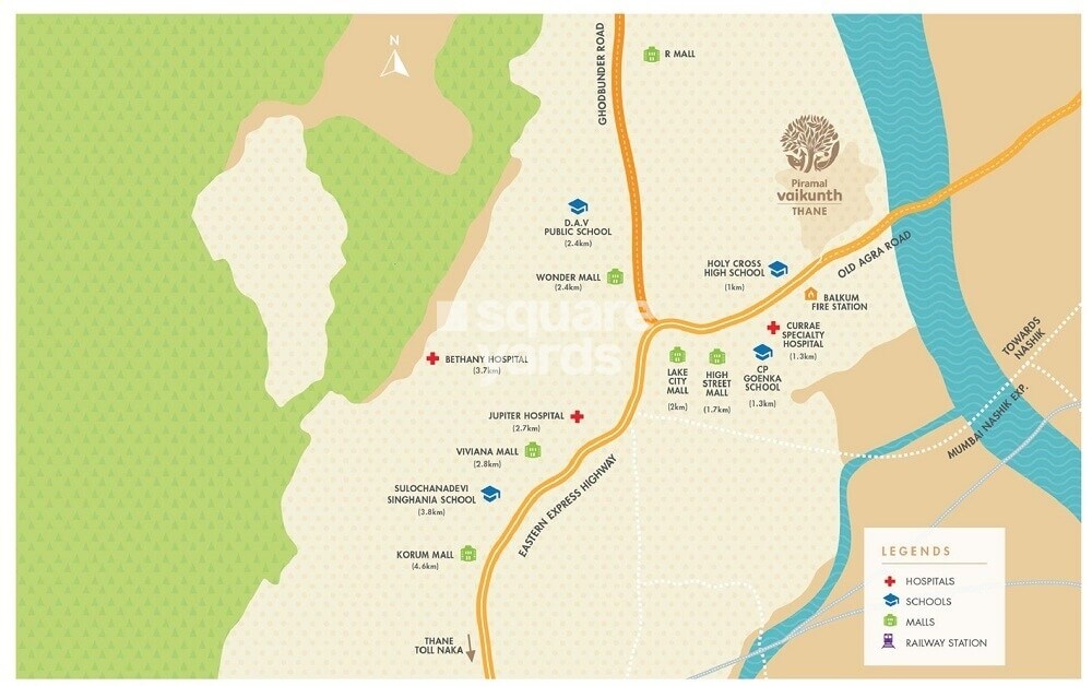 Piramal Vaikunth A Class Homes Location Image