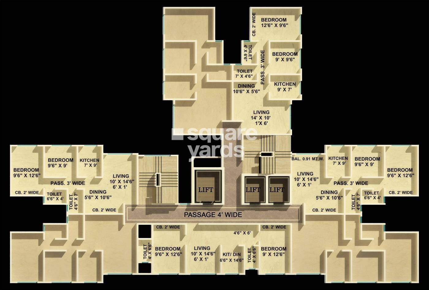 Poonam Estate Cluster I Floor Plans 5