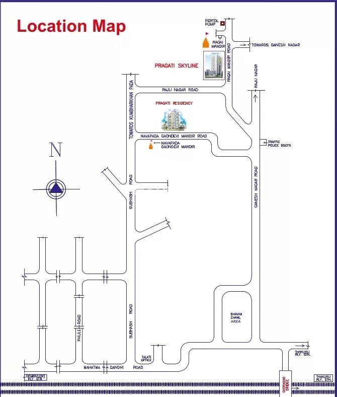 Pragati Skyline Location Image