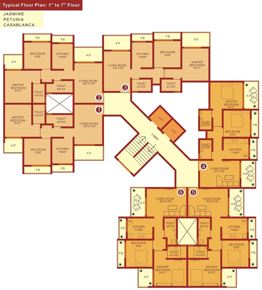 Pranjee Garden City Phase 2 Floor Plans 1