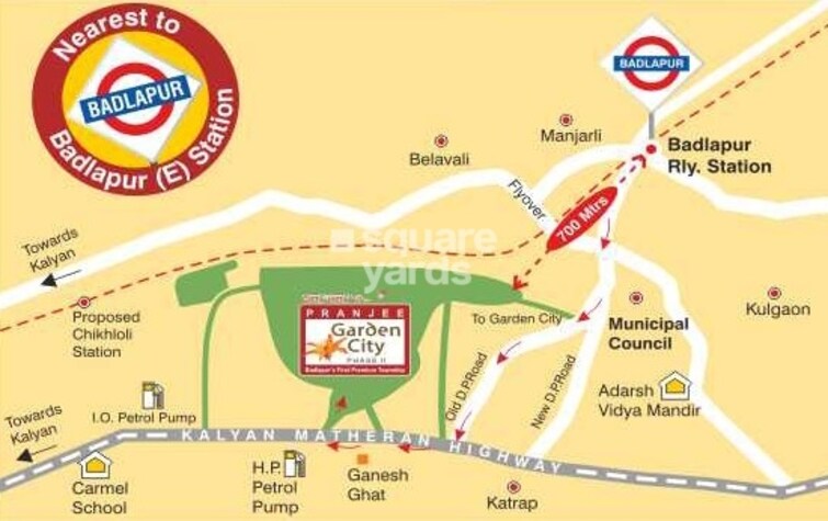 Pranjee Garden City Location Image