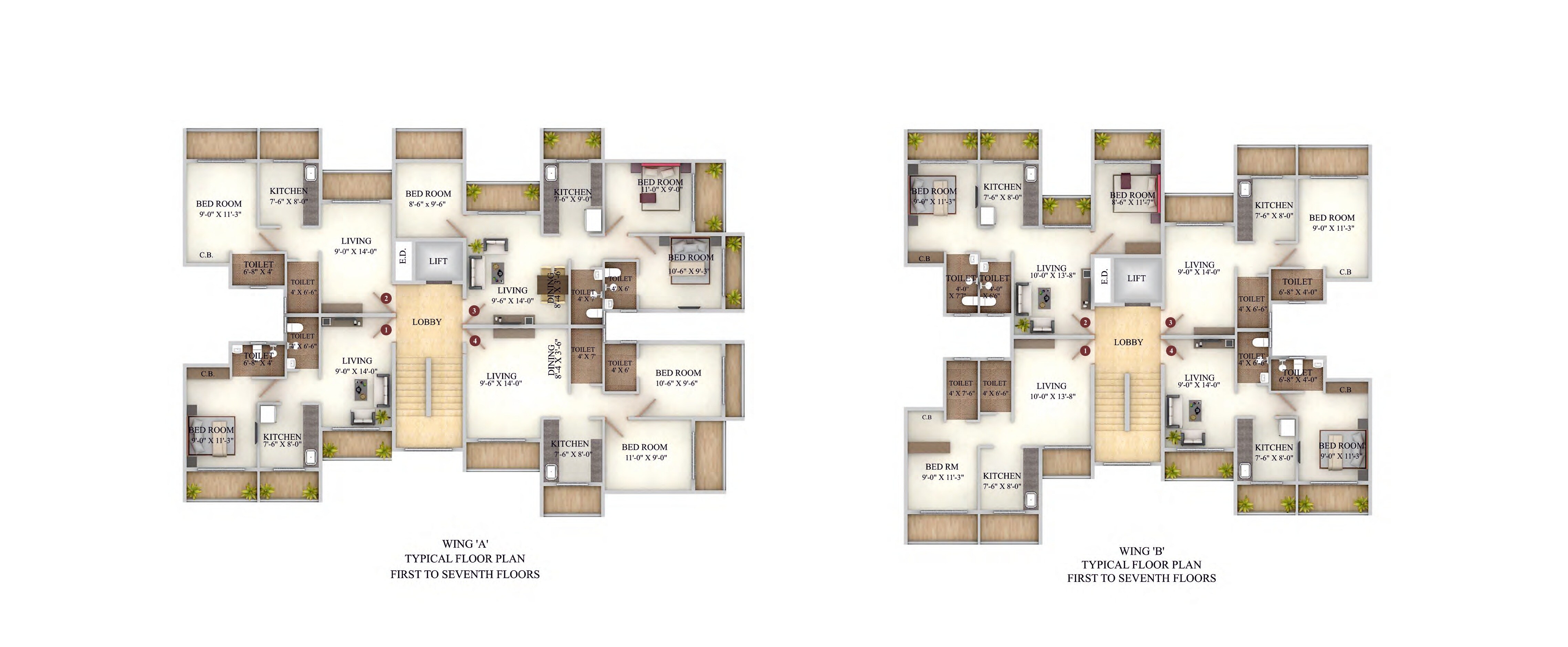 Precious Harmony NX Floor Plans 3