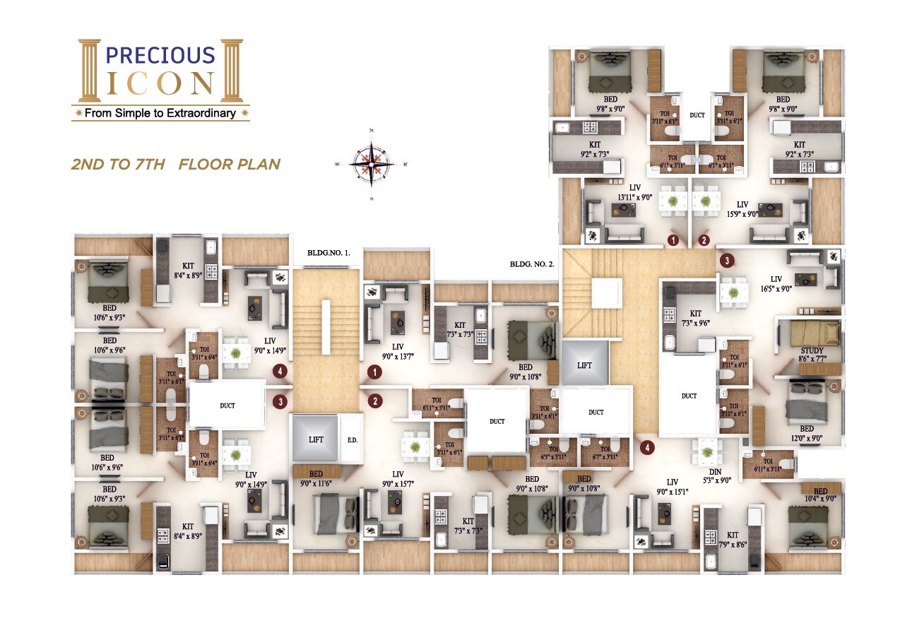 Precious Icon Floor Plans