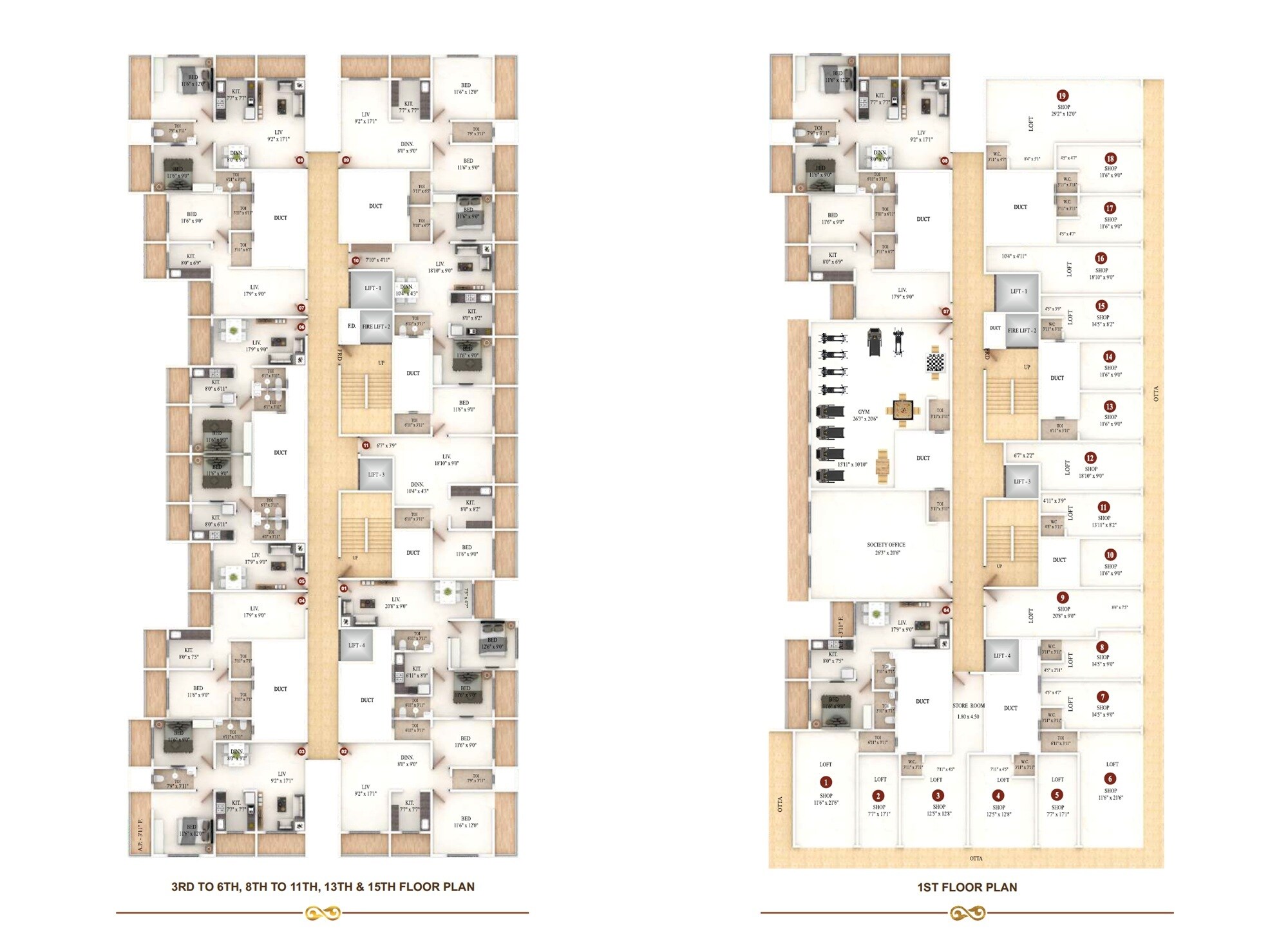 Precious Infinity Floor Plans