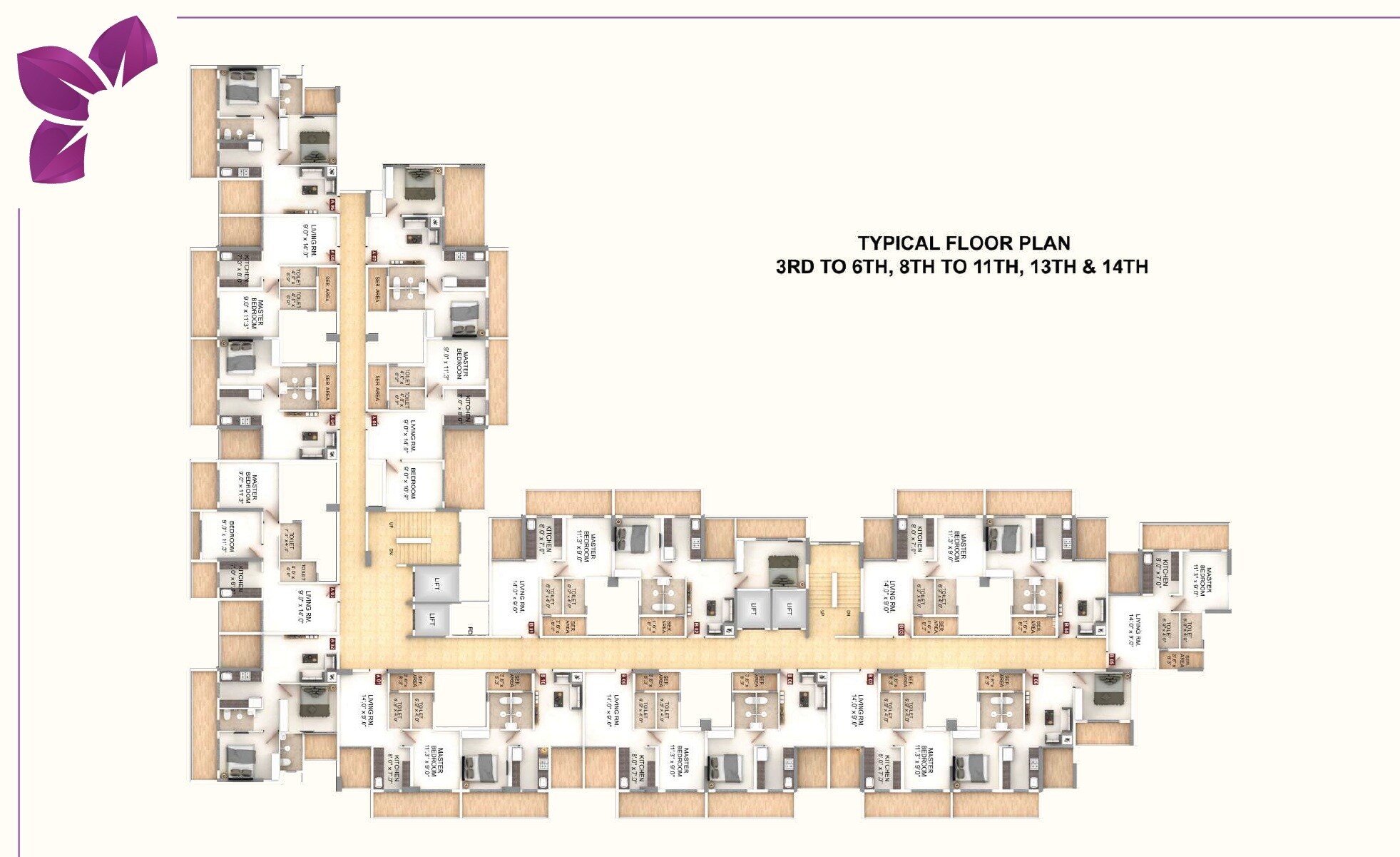 Precious Orchid Floor Plans