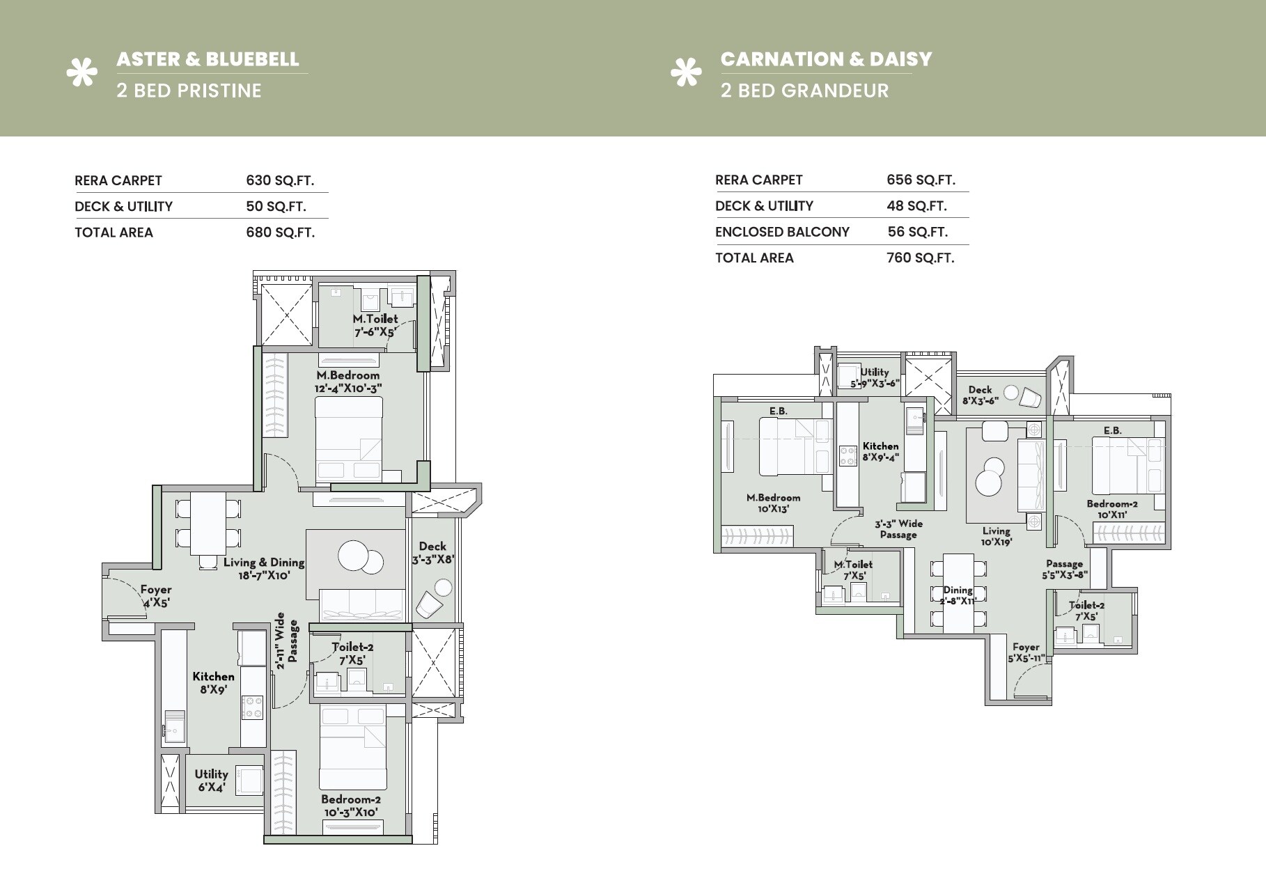 Prestige Garden Trails Floor Plans 1
