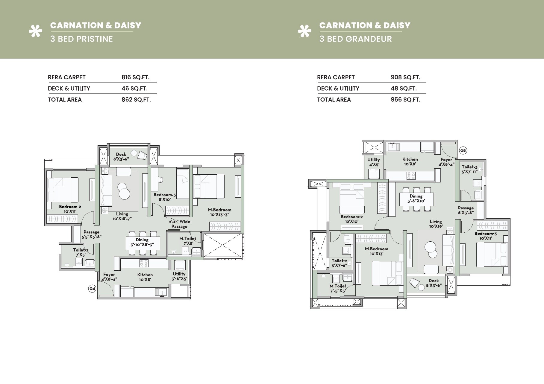 Prestige Garden Trails Floor Plans 2