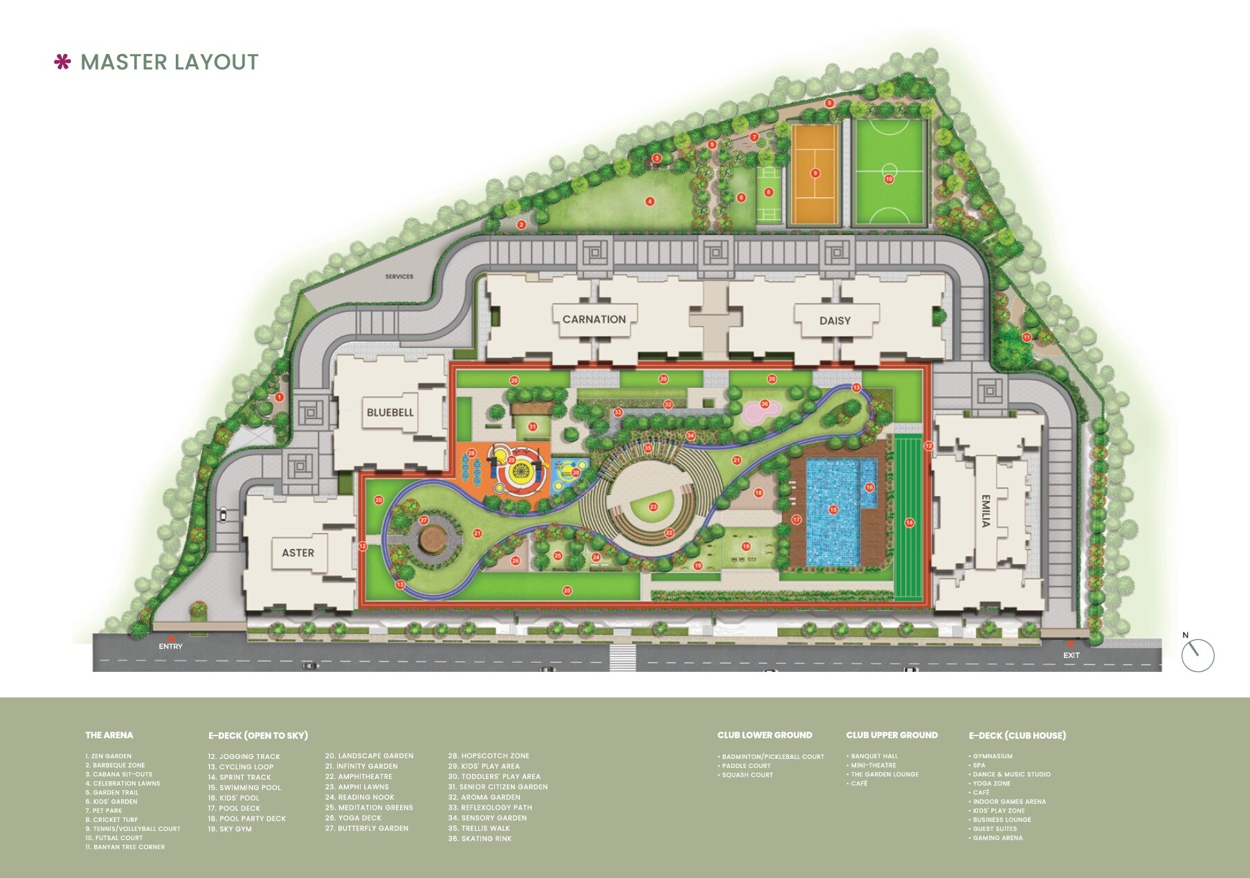 Prestige Garden Trails Master Plan Image