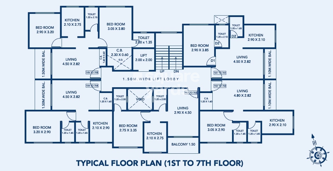 Pride Heights Kalyan Floor Plans