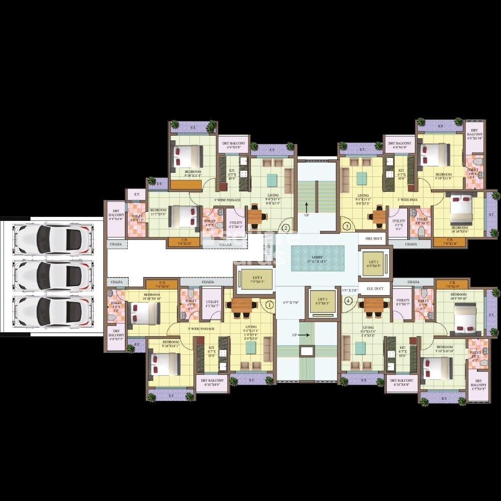 Puneet Kanchanganga Floor Plans