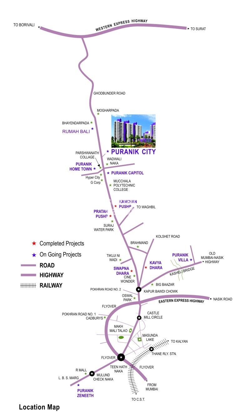 Puranik City Location Image
