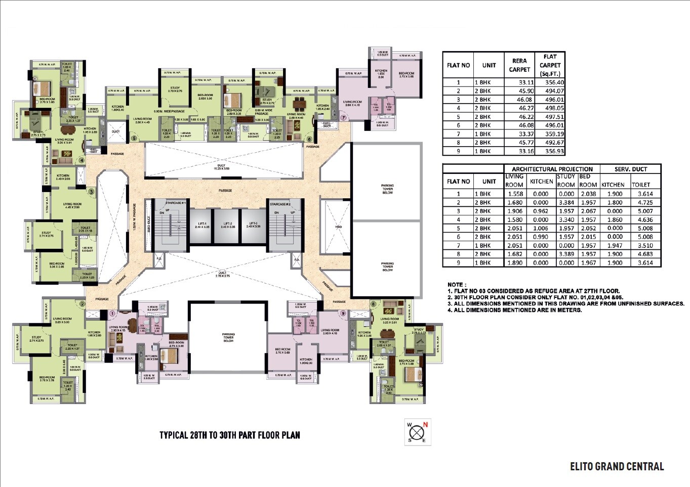 Puraniks Elito Grand Central Floor Plans