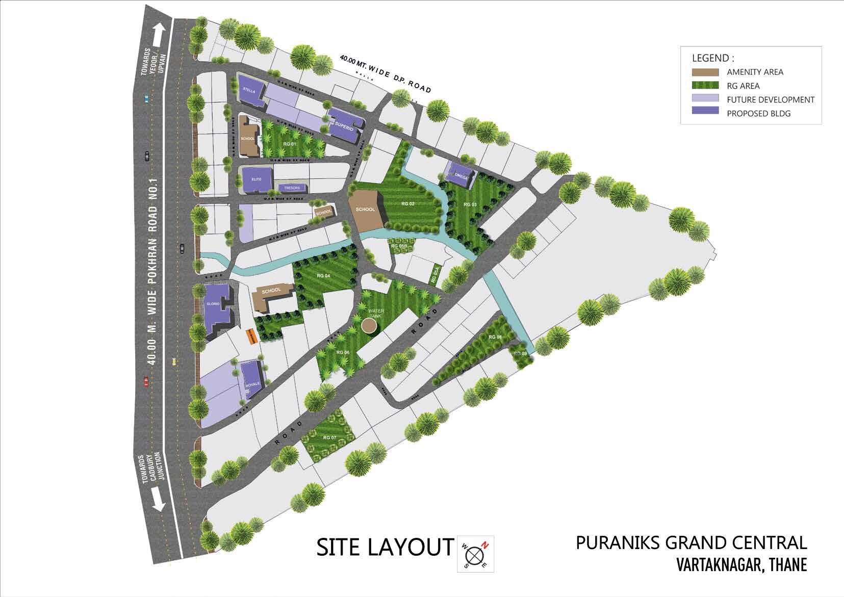 Puraniks Glorio Grand Central Master Plan Image