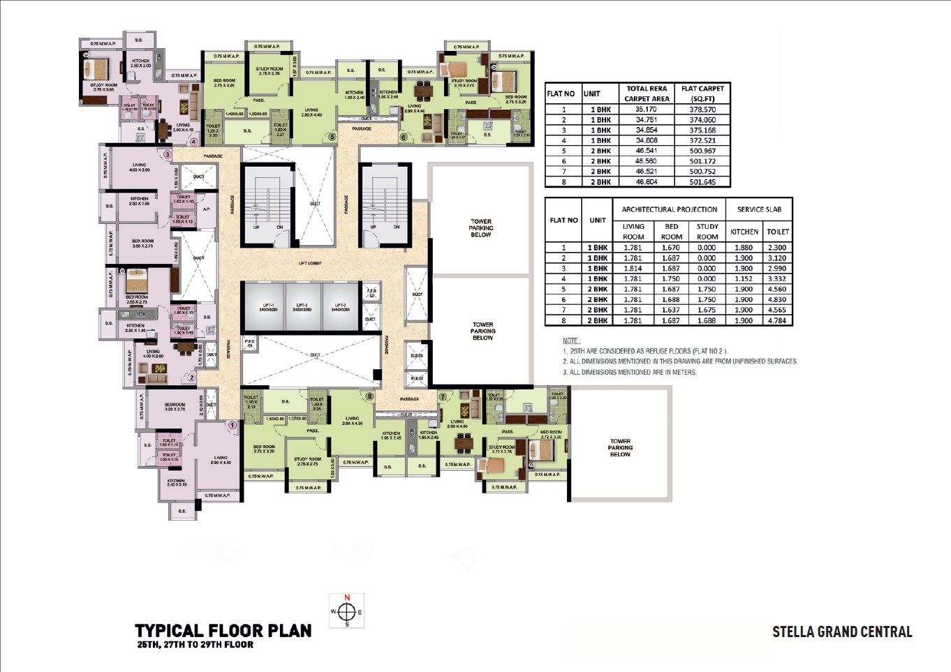 Puraniks Stella Grand Central Floor Plans