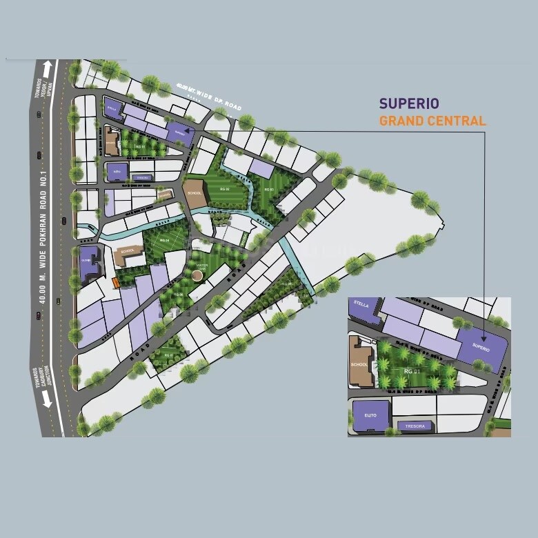 Puraniks Superio Grand Central Master Plan Image