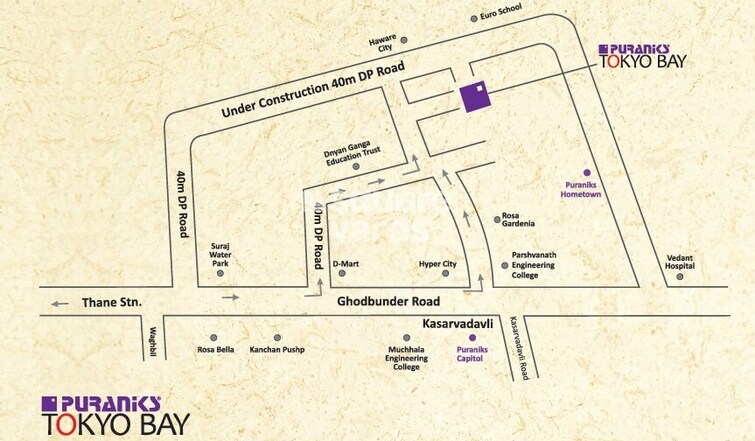 Puraniks Tokyo Bay Phase 1 Location Image
