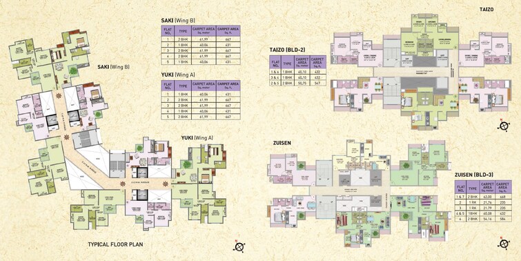 Puraniks Tokyo Bay Phase 2 Floor Plans