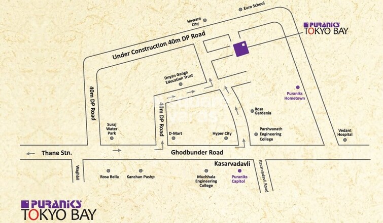 Puraniks Tokyo Bay Phase 2 Location Image