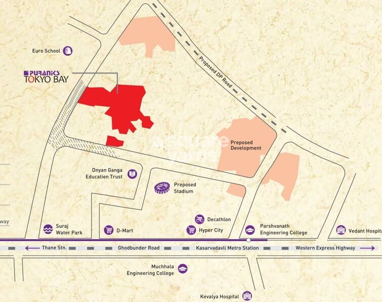 Puraniks Tokyo Bay Location Image