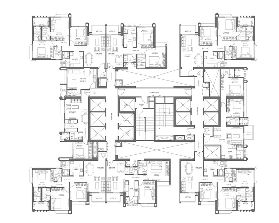 Purva Panorama Floor Plans