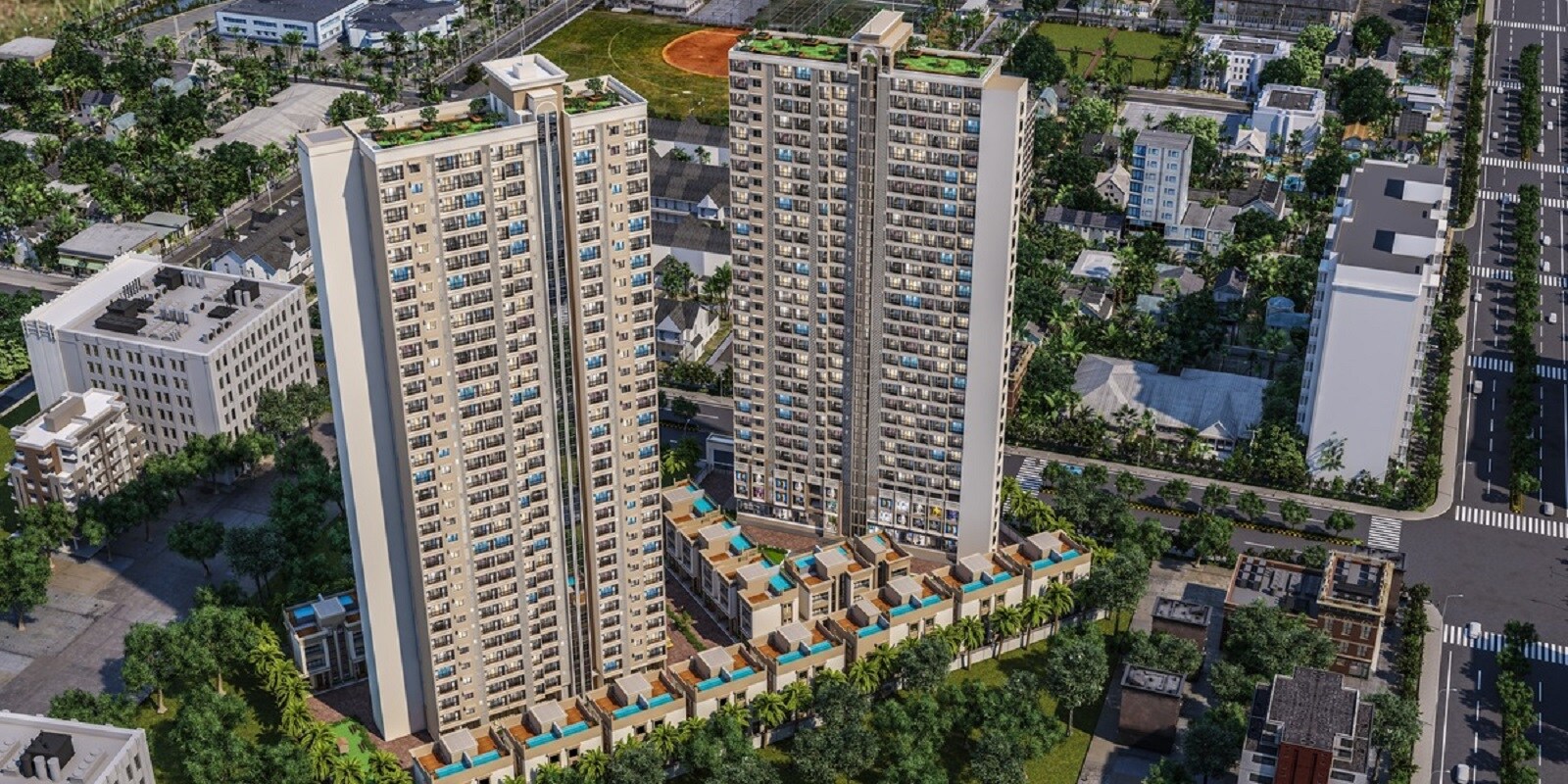Quba Arfa Garden residential project in Chavindra