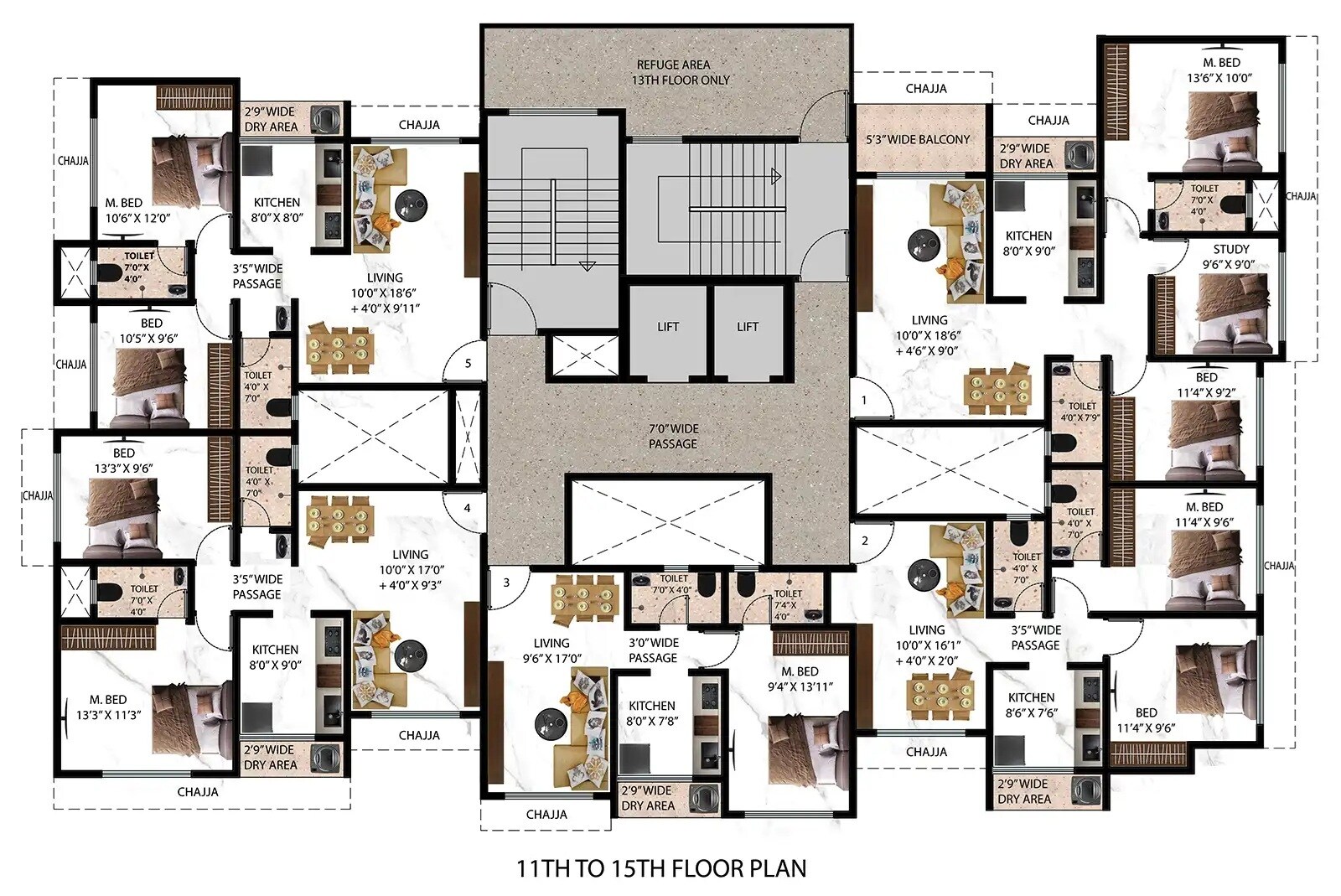 Rachana Mandarmala CHS Floor Plans