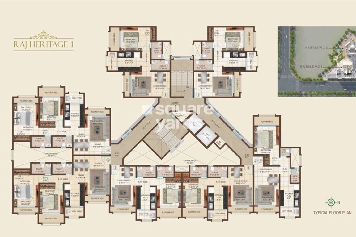 Raj Heritage 1 Floor Plans