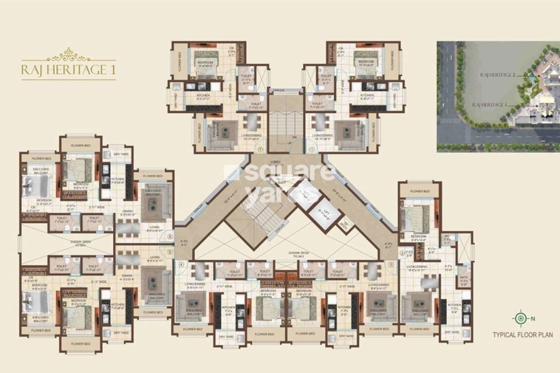 Raj Heritage Floor Plans